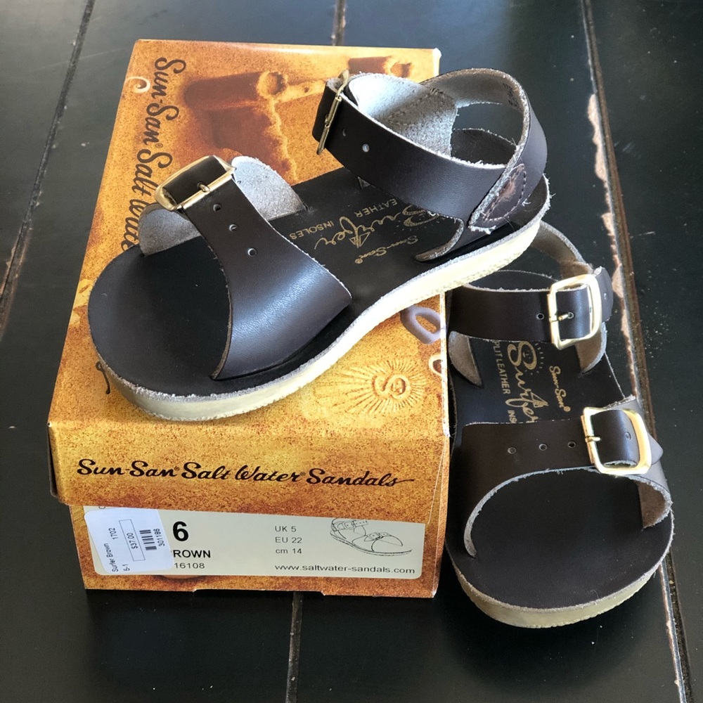 COPY - Sun-San Salt Water Sandals in brown